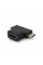 Перехідник mini HDMI (тато) -micro HDMI (тато) -HDMI (мама)