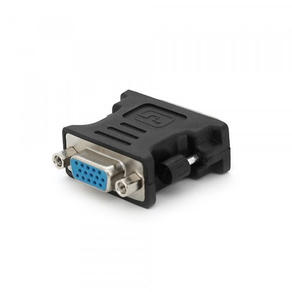 Перехідник VGA (мама) / DVI-I 24 + 5 (тато) Black Q50