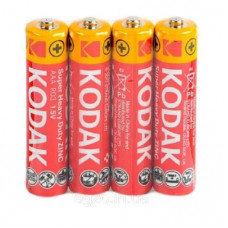 Батарейка сольова KODAK Super Heavy Duty R3, ААА, 4шт в shrinkі, ціна за shrink