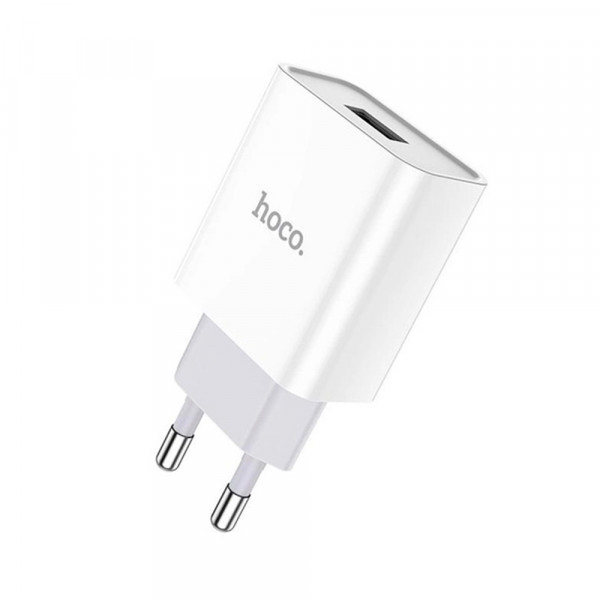 СЗУ 110-240V HOCO C72A 1xUSB, 2.1A, White, Blister