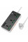 Мережевий фільтр HOCO AC7A на 3 розетки + 3 USB+USB-C, 17W, 220В, кабель 1,5м, Black/White, Box