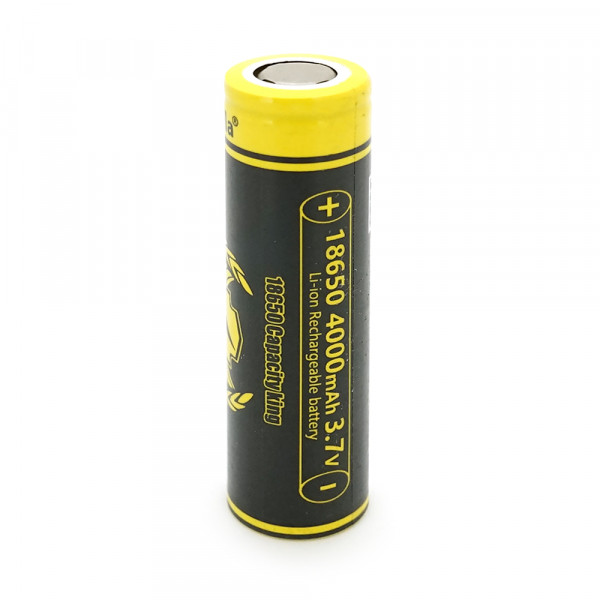 Акумулятор 18650 Li-Ion LiitoKala King-4000, 4000mAh (3800-4000mAh), 3.7V (2.75-4.2V), Black/Yellow