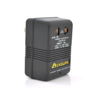 Преобразователь напряжения SW-70, 220V > 110V . Мощность 70 Вт. LED-индикация. Черный + переходник