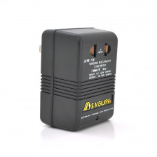 Преобразователь напряжения SW-70, 220V > 110V . Мощность 70 Вт. LED-индикация. Черный + переходник