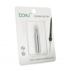 Жало для паяльника BAKKU BK-900M-T-2.4D,silver, 4*6.3mm, мідь, гальванічне покриття, висока теплопровідність, швидке нагрівання, перо широке