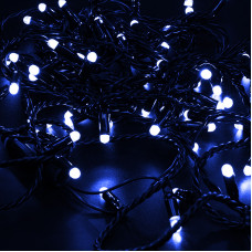 Гірлянда 160LED (Діод) Blue, 20 метрів, вилка, що підлягає, чорна ізоляція