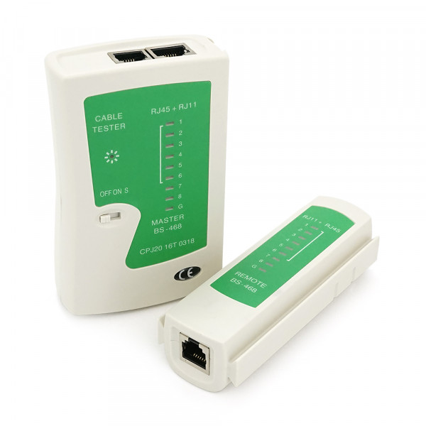 Кабельний тестер Merlion NS-468N RJ-45 (без батарейки в комплекті) Q100
