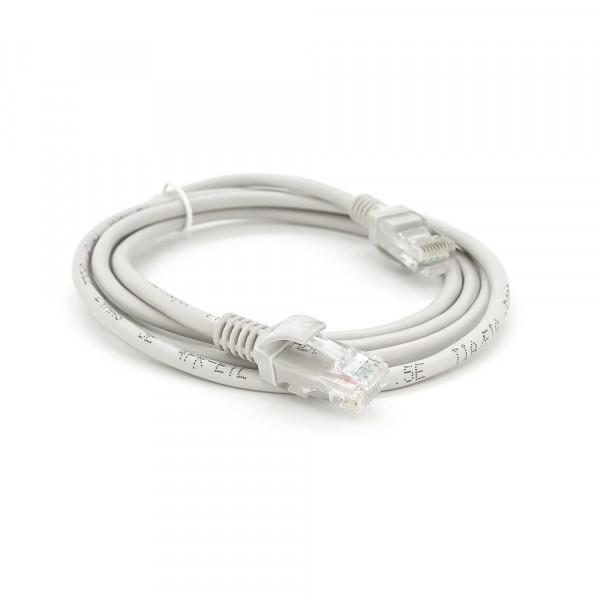 Патч-корд литий RITAR, CCA, UTP, RJ45, Cat.5e, 1m, сірий Q1000