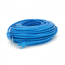 Патч-корд литий RITAR, CCA, UTP, RJ45, Cat.5e, 25m, синій Q50