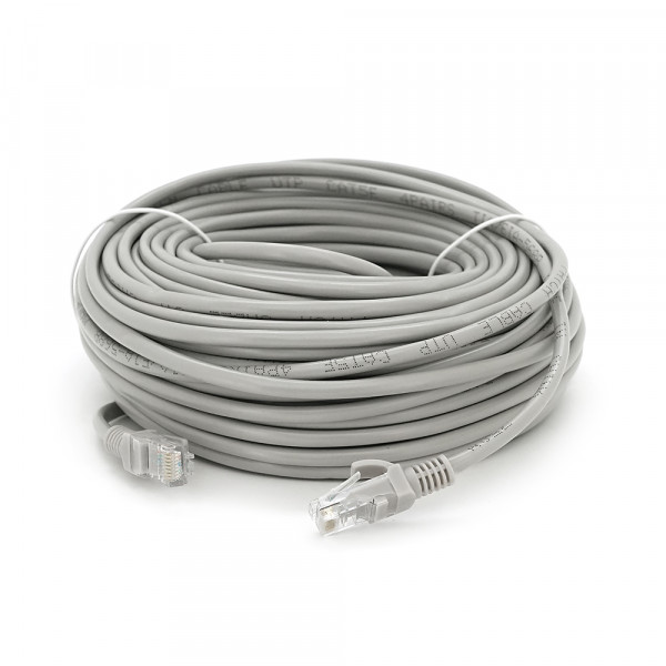 Патч-корд литий RITAR, CCA, UTP, RJ45, Cat.5e, 30m, сірий Q50