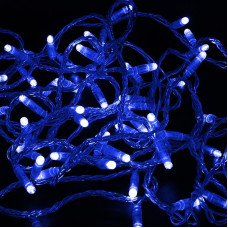 Гірлянда 500LED (Діод) Blue, 50 метрів, 8 режимів, прозора ізоляція
