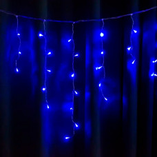 Гірлянда 150LED Штора Blue, мідний провід, 5 x 0,7 метра, прозора ізоляція, BOX