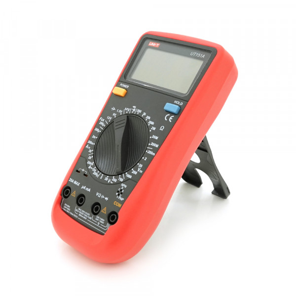 Мультиметр UNI-T UT151A Вимірювання: V (AC/DC), A (AC/DC), Ω, C. Функції: продзвонювання, тест діодів, перевірка батарей