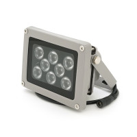 ІЧ-прожектор YOSO. 12V, 16W, 8LED, IP66, 850Нм, кут огляду 60 °, дальність до 30м. 110*86*63мм