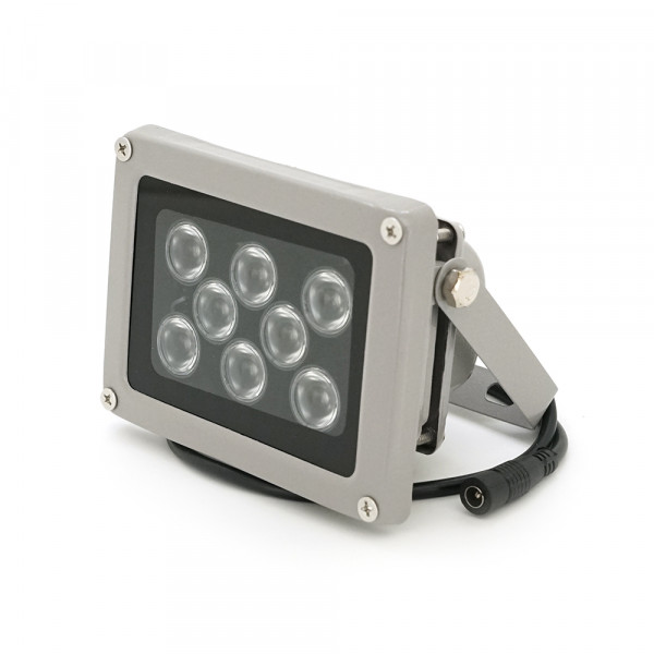 ІЧ-прожектор YOSO. 12V, 16W, 8LED, IP66, 850Нм, кут огляду 60 °, дальність до 30м. 110*86*63мм