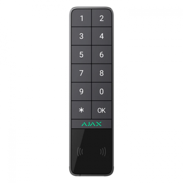 Бездротова вулична клавіатура зі зчитувачем Ajax KeyPad Outdoor Jeweller Graphite