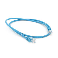 Патч-корд литої Weepda, UTP, RJ45, Cat.6, 1m, синій, Cu (мідь)