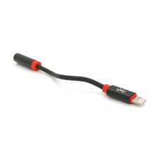 Кабель-перехідник KIN KY-202 Jack 3.5mm(F) => Lighting(M), 0.1м, Black, Box