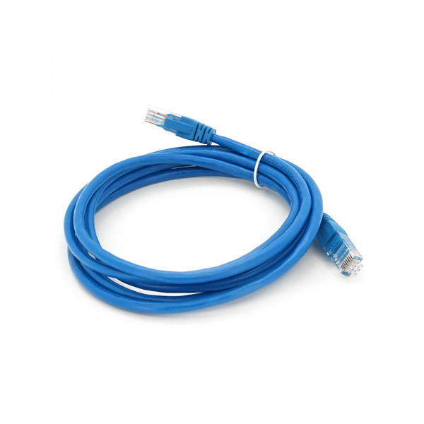 Патч-корд литой RITAR, UTP, RJ45, Cat.6, 2m, синий, Cu (медь)