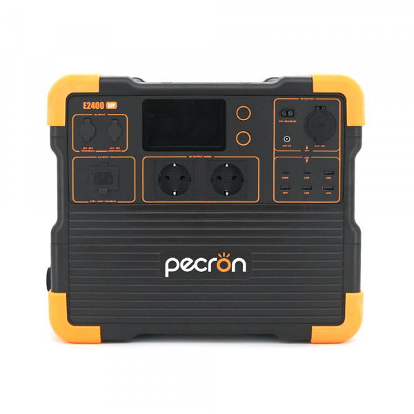 Power station Pecron E2400LFP APP Control, 2048/2400Wh LiFePO4, MPPT 800W max, DC12V-5A, XT60-12V-30A, 3хAC 220, 4xUSB-18W, 2хUSB-C(100W), Fast charge 90min, 376×236×330mm, 20.5kg