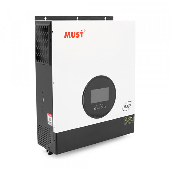 Гібридний інвертор MUST PH19-10048EXP, 10kW, 48V, однофазний, 90-450V, 2-MPPT, PV 450V. 425*527*145 мм, 17,5 кг