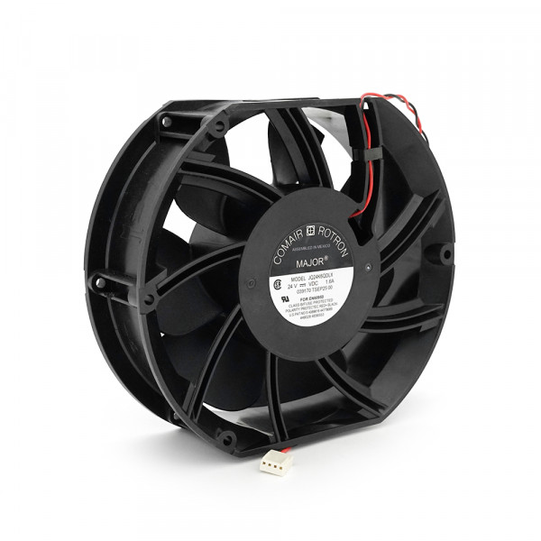 Кулер для охолодження серверних БП MAJOR Modrl JQ24K6QDLX DC sleeve fan 2pin під паяння - 150*150*25мм, 24V/1.6A, 2600об/хв Q24