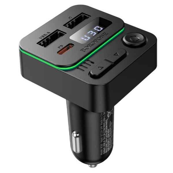 FM- модулятор Borofone BC60, Black, Box