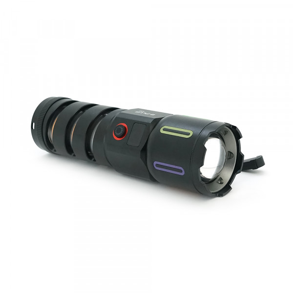 Ліхтар пошуковий BP-538 LED PM60, 3 режими, ліхтарик, індикація заряду, живлення від акумулятора, IP65, USB кабель, 225х130х60мм, 0,525кг, Black, BOX