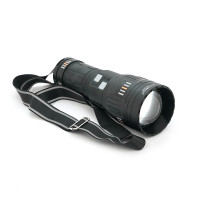 Ліхтар пошуковий YEMAO YM-G601 LED PM60, 4 режими, індикація заряду, живлення від 4*18650, IP65, USB кабель, 245х195х90мм, 1,260кг, Black, Чохол+BOX