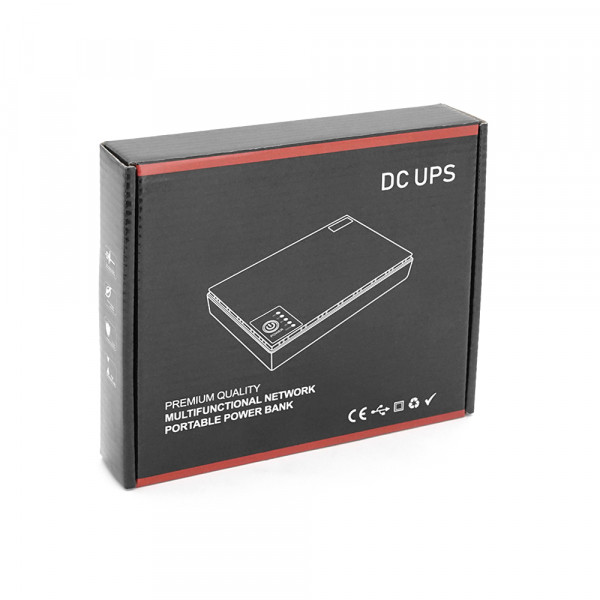 ДБЖ для роутерів/комутаторів DC1018P, 18W, Output: USB-5V, DC-5V/9V/12V, POE-15/24V, 1/2A, Li-ion 10400mAh, 160х105х32мм, 385 грам, 385 грам,