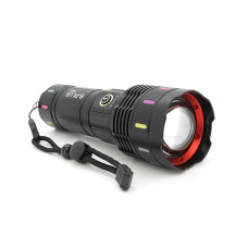 Ліхтар пошуковий BP-9600 LED PM60, 5 режимів, живлення від 3*18650, IP65, кабель USB, 210х100х70мм, 0,686кг, Black, BOX
