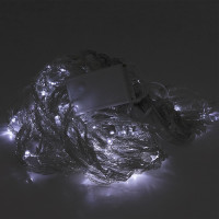 Гірлянда 400LED Водоспад (White), 8 режимів, 3*2метри, прозора ізоляція, BOX