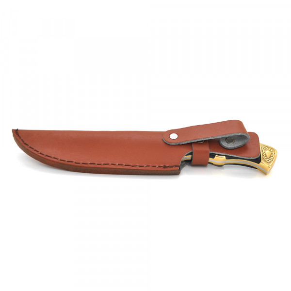 Ніж для кемпінгу SC-8114, Steel + black wood, Чохол