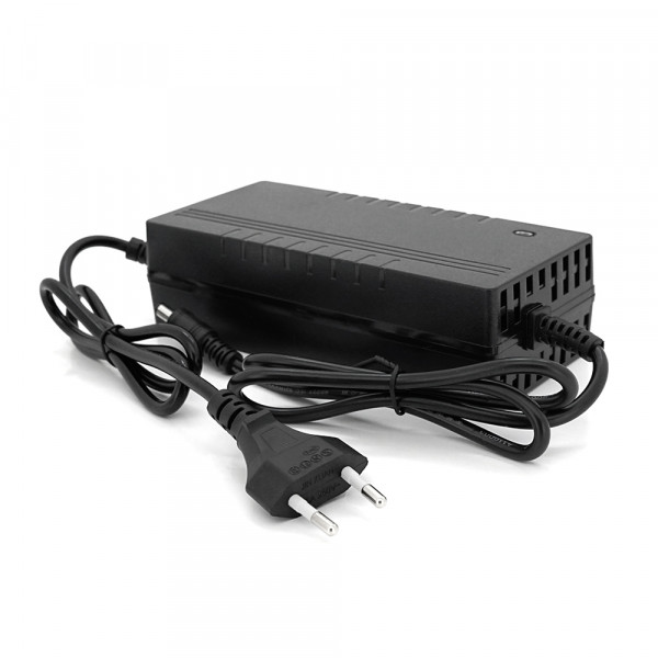 Зарядний пристрій для акумуляторів LiFePo4 36V(43.8V),12S,3A,штекер 5.5*2.5,з індикацією,BOX
