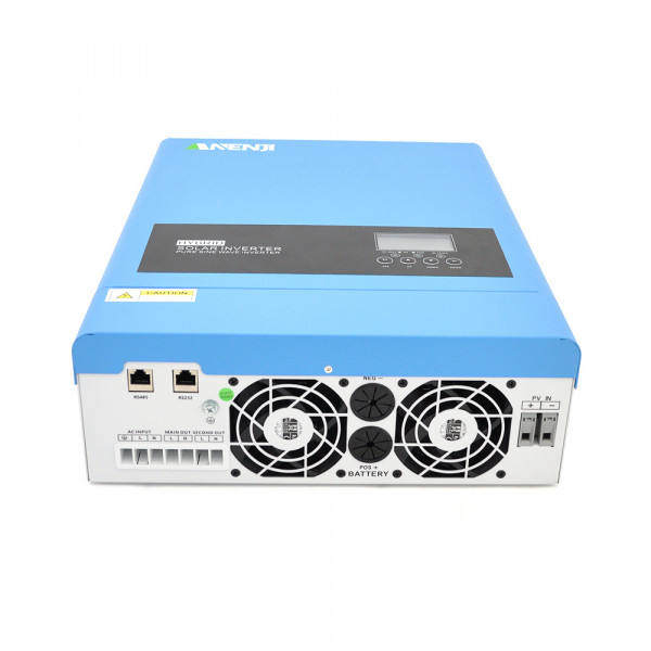 Гібридний інвертор ANENJI ANJ-6200W-48V-WIFI, 6200W, 48V, charge 80A(max), 170-280V, МРРТ60-500VDC, RS485. RS232, WiFi,  482x290x113mm, 10 kg, Q1