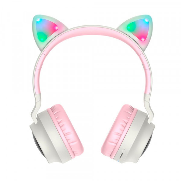 Бездротові навушники Bluetooth HOCO W27, Pink/Gray, Box