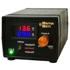 ЗУ для авто/мото акумуляторів MW-IZU12-25A(Ц) 12V з цифровим амперметром та регулятором струму до 25А, 150-250V, (MF, AGM, GEL, CA/CA, LiFePO4)
