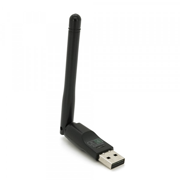 Бездротовий мережевий адаптер з антеною 10см Wi-Fi-USB LV / CL-UW07BT - 8723DU, 802.11bgn, 150MB, 2.4 GHz, WIN7 / XP / Vista / 2K / MAC / LINUX, Blister Q
