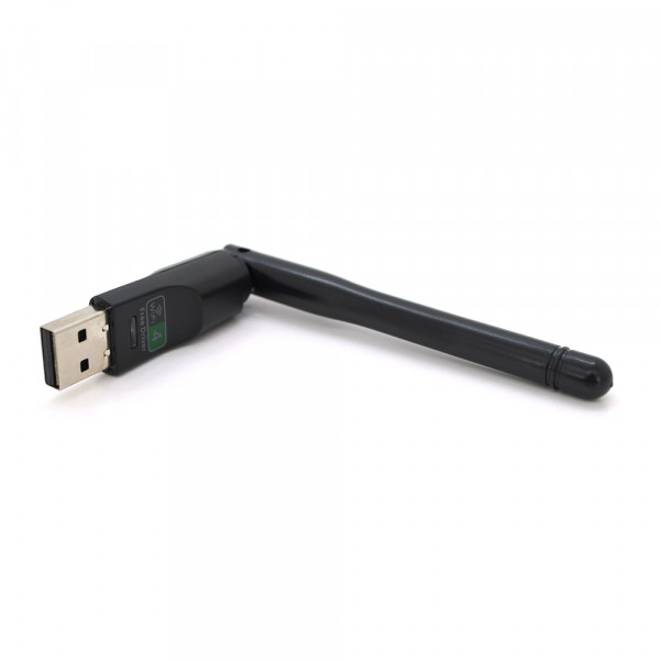 Бездротовий мережевий адаптер з антеною 10см Wi-Fi-USB LV / CL-UW07BT - 8723DU, 802.11bgn, 150MB, 2.4 GHz, WIN7 / XP / Vista / 2K / MAC / LINUX, Blister Q