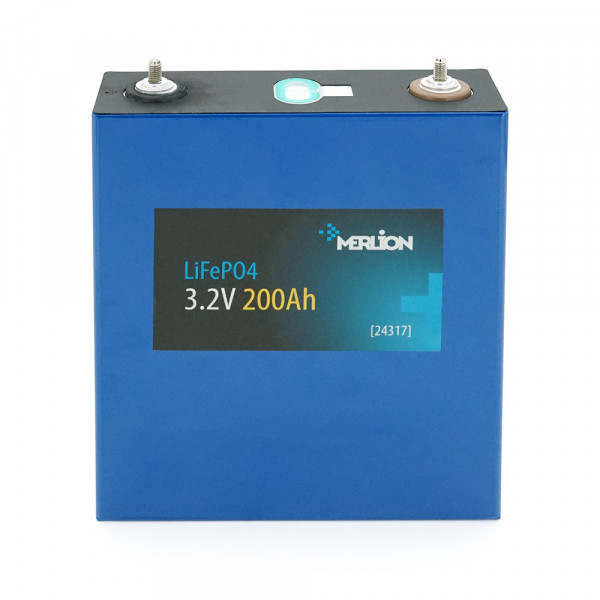 Осередок Merlion 3.2V 200AH для збирання LiFePo4 акумуляторів, (173х53х203(220)) мм, Q5