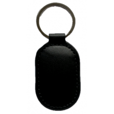 Безконтактний брелок ID Em-Marine 125 КГц (EM-Leather овальний) у шкіряному чохлі, колір чорний