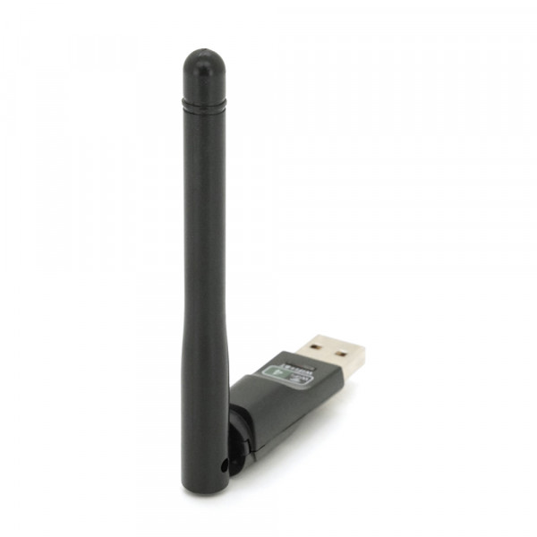 Бездротовий мережевий адаптер з антеною 10см Wi-Fi-USB LV / CL-UW07D - 8723DU, 802.11bgn, 150MB, 2.4 GHz, WIN7 / XP / Vista / 2K / MAC / LINUX, Blister
