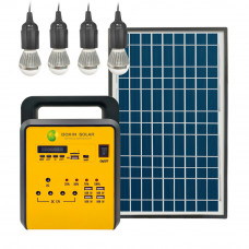 Сонячна домашня акумуляторна система Boxin, 18V/10W, Solar Panel, 12V DC, USB 5V, FM Radio, MP3, Q4