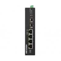 4-портовий некерований POE комутатор Hikvision DS-3T0506HP-E/HS, 4×1000 Мбіт/с RJ45 (1 Hi-PoE) + 2×1000 Мбіт/с SFP