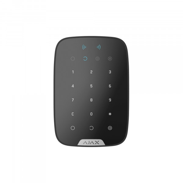 Бездротова сенсорна клавіатура з RFID-зчитувач і підтримкою Bluetooth Ajax KeyPad Plus black