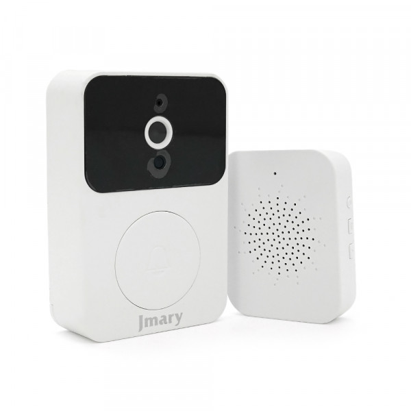 Бездротовий відеодзвінок Jmary MF-5 з Wi-Fi, вбудований акумулятор 800mAh, White, Box