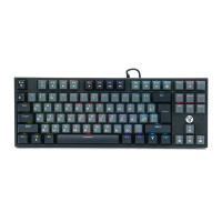 Клавіатура USB Fantech ATOM MK876, (Eng/Укр/Рус), Grey (red switch), 87к, Q10