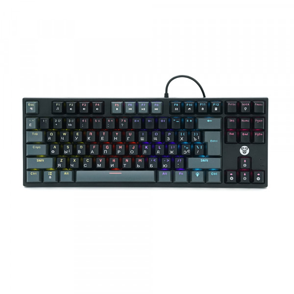 Клавіатура USB Fantech ATOM MK876, (Eng/Укр/Рус), Black(red switch), 87к, Q10