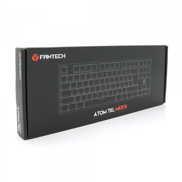 Клавіатура USB Fantech ATOM MK876, (Eng/Укр/Рус), Black(red switch), 87к, Q10