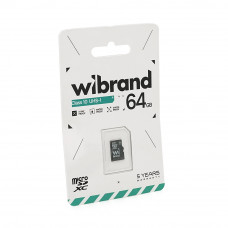 Карта пам'яті Wibrand microSDHC Class 10 UHS-I, 64GB
